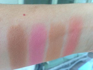 Too Faced Soul Mates Blushing Bronzers Swatches