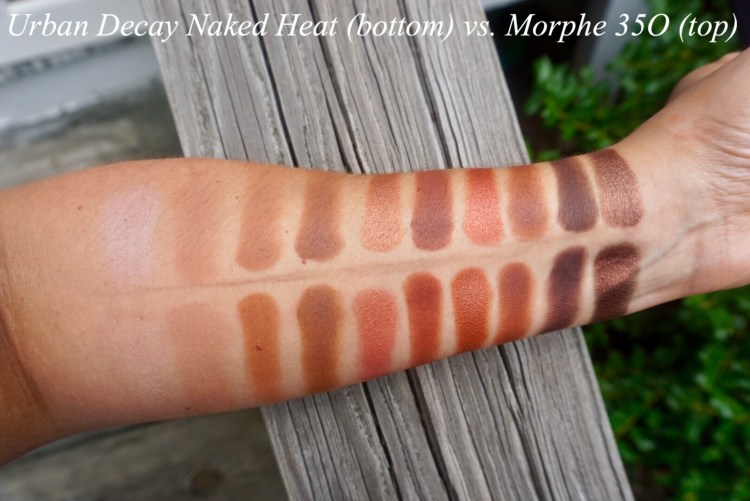 Urban Decay Naked Heat vs Morphe 35O